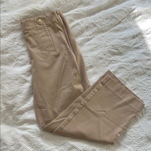 Ann Taylor tan pull on ankle pants